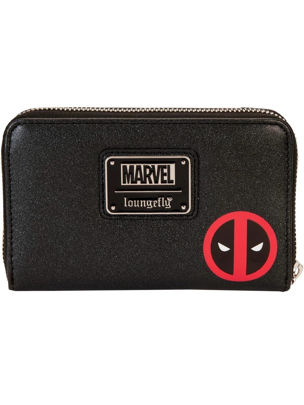 Loungefly Marvel Deadpool Large Zip-Around Wallet in Black and Red